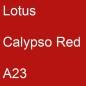 Preview: Lotus, Calypso Red, A23.